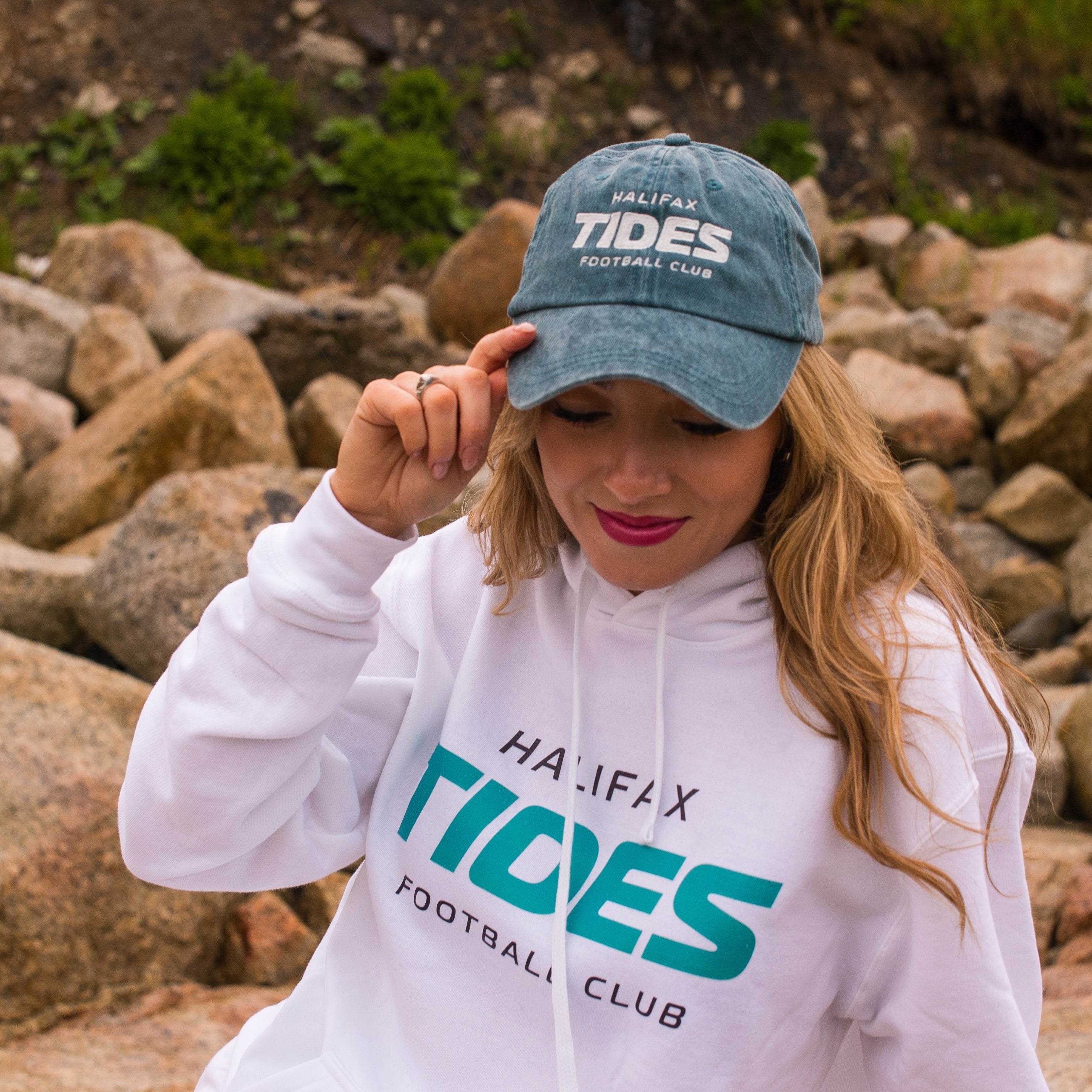 Halifax Tides FC Wordmark Hat Worn Teal